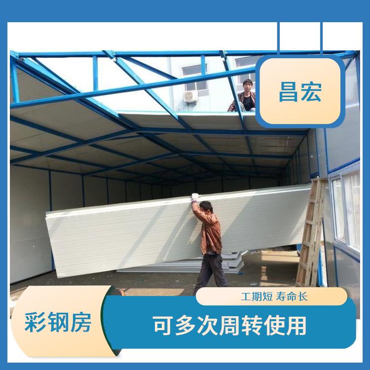 天津南开区彩钢活动房 工地大门制作安装