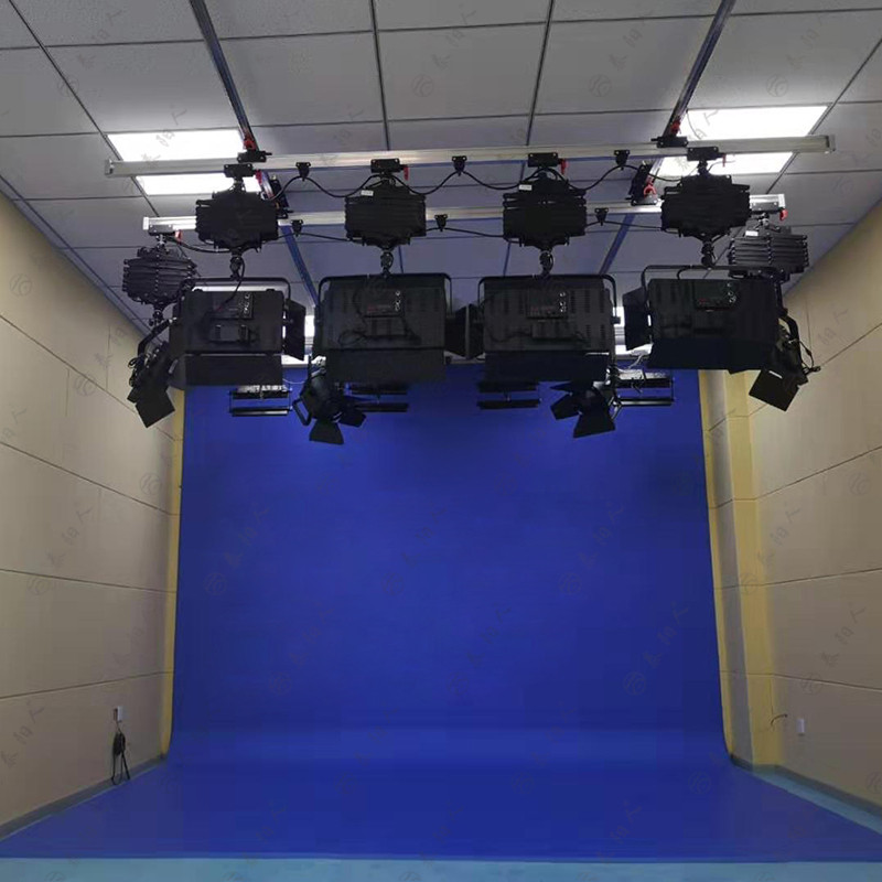 泰阳人 校园电视台培训演播教室建设经费预算清单 虚拟演播室免漆蓝箱