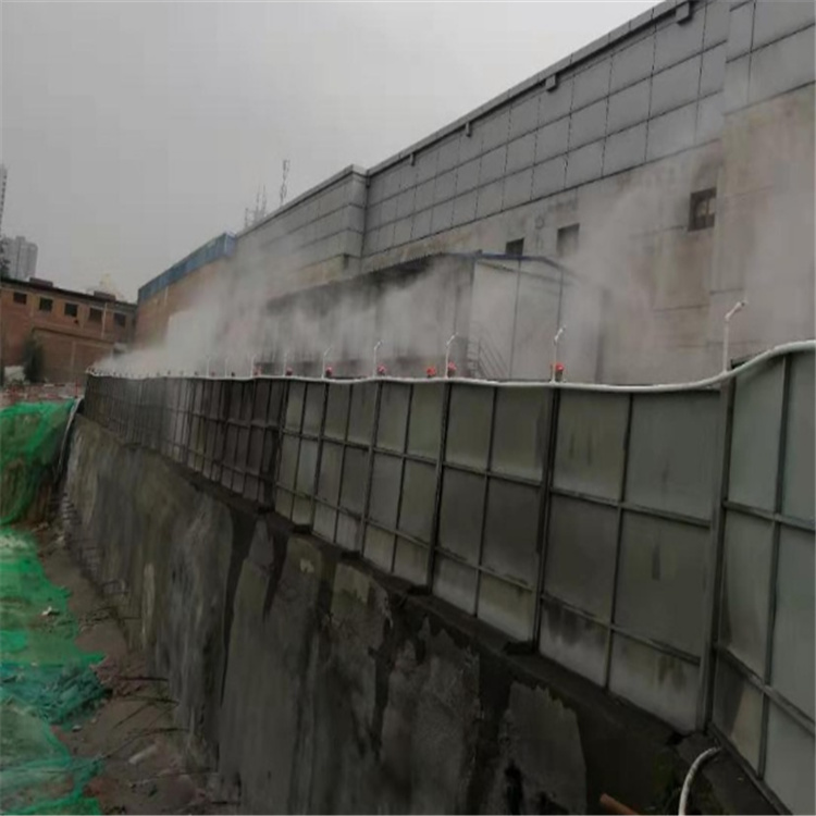 四川成都围墙防尘喷雾系统 自动喷淋降尘/成都围挡喷淋设备厂家货源