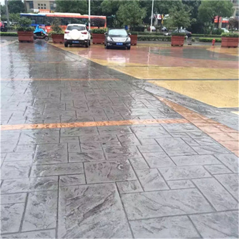 滁州艺术压模地坪材料供货方式 仿工砖水泥压花路面一体成型