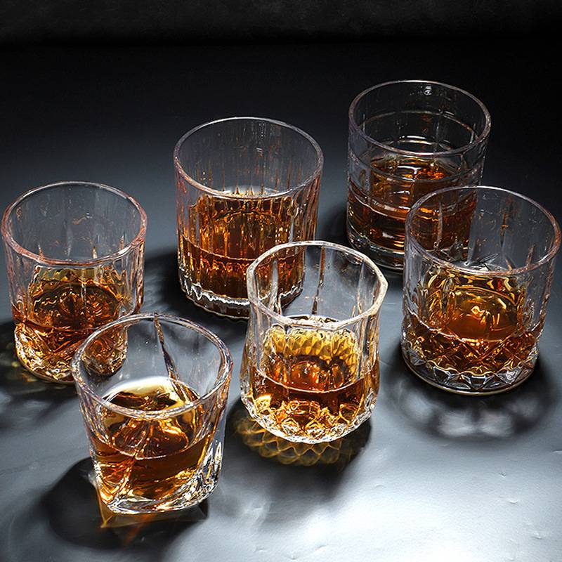 酒吧烈酒杯威士忌杯 创意透明玻璃洋酒杯 啤酒杯烈酒酒具