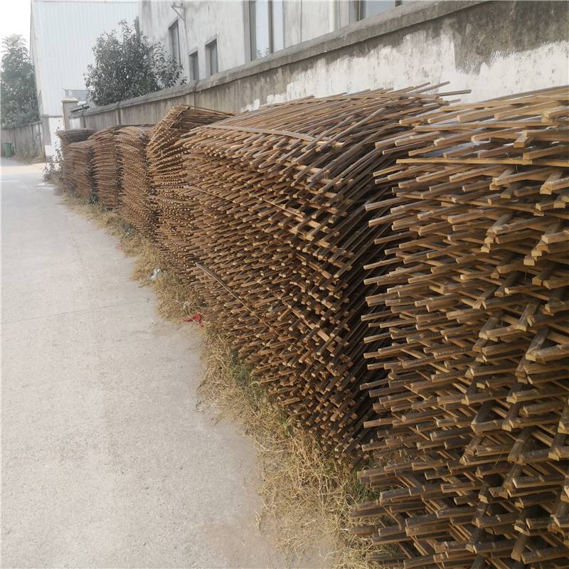 安庆岳西幼儿园护栏仿木纹栏杆竹篱笆竹栅栏