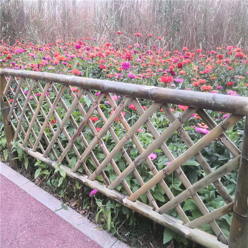 徐州泉山社区围栏pvc隔离护栏竹篱笆竹栅栏
