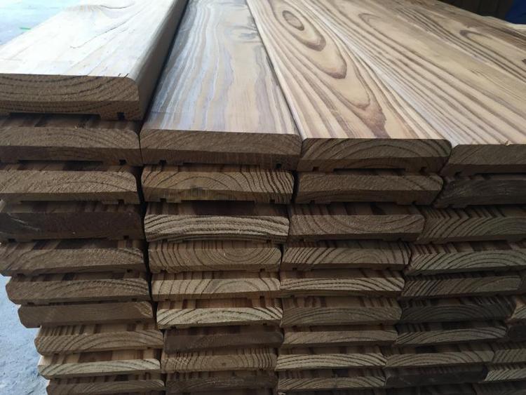 深度碳化木材实木板材工艺/价格 户外园林景观深度碳化木防腐木