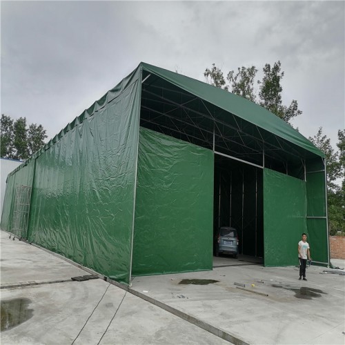 大型仓库雨棚 活动伸缩蓬 电动悬空篷