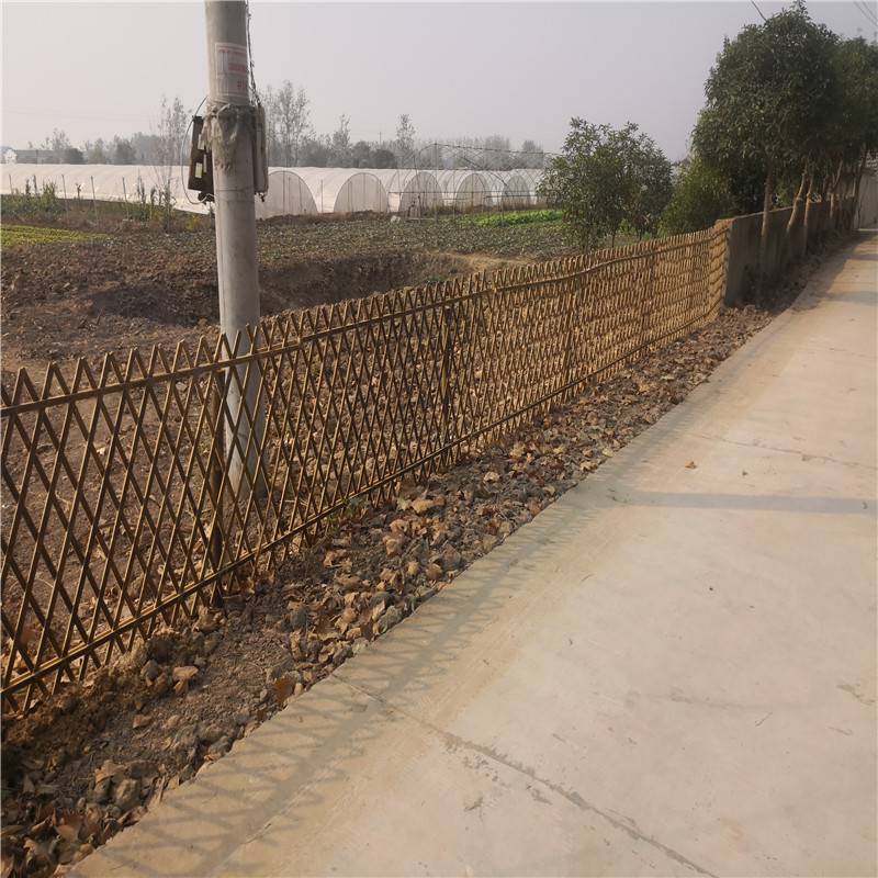 安阳安阳pvc河道护栏碳化竹篱笆竹篱笆竹栅栏