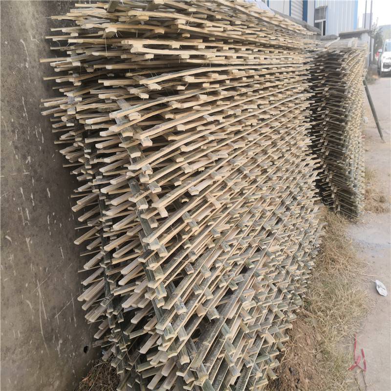 晋城沁水园林栅栏钢丝网片竹篱笆竹栅栏