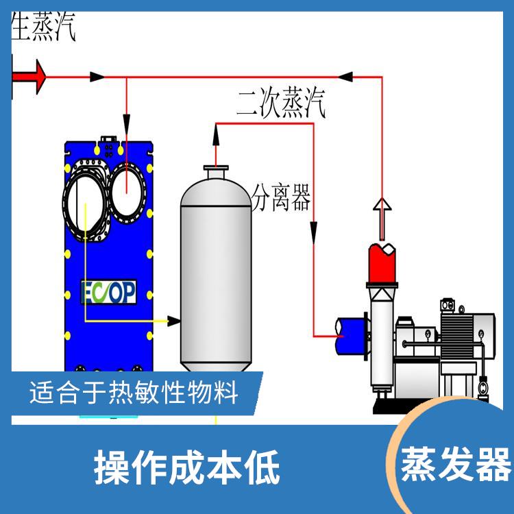 MVR蒸发设备公司 工艺简单 因温差低使产品的蒸发温和