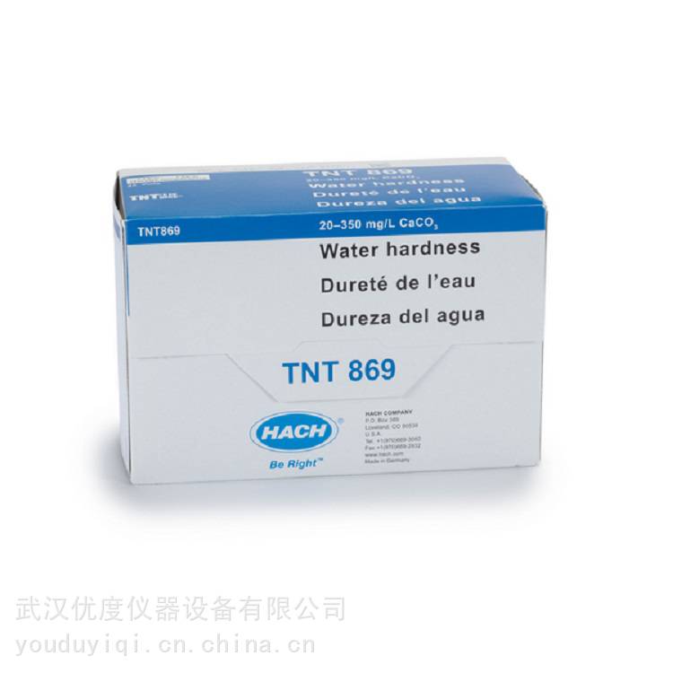 HACH哈希硬度试剂TNT869-CN 20-350mg/L 分光光度计配套
