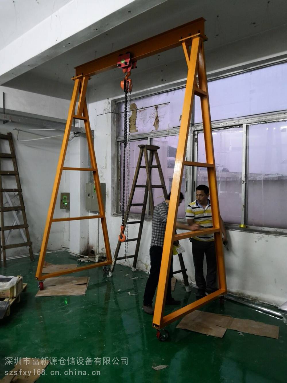 车间起重吊架 3.5米高门式葫芦吊架 小型起重吊架定做