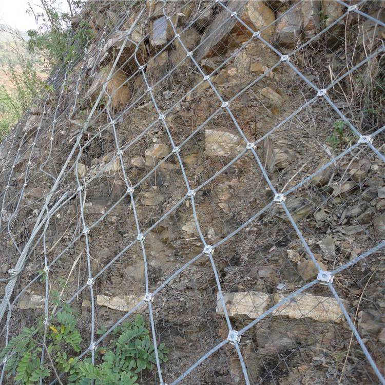 边坡防护网 护坡网主动防护网 钢丝绳防护隔离栅