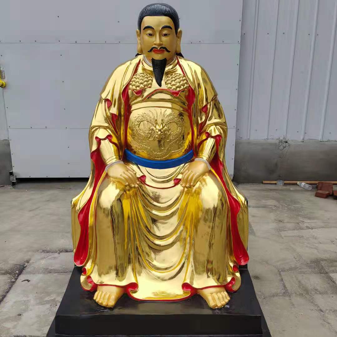 武当山真武大帝神像制作 1.6米祖师爷雕塑