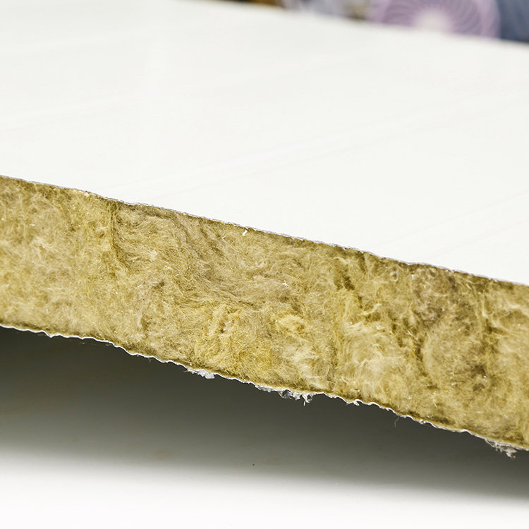 岩棉彩钢板防火彩钢板高强度机制夹芯板净化板