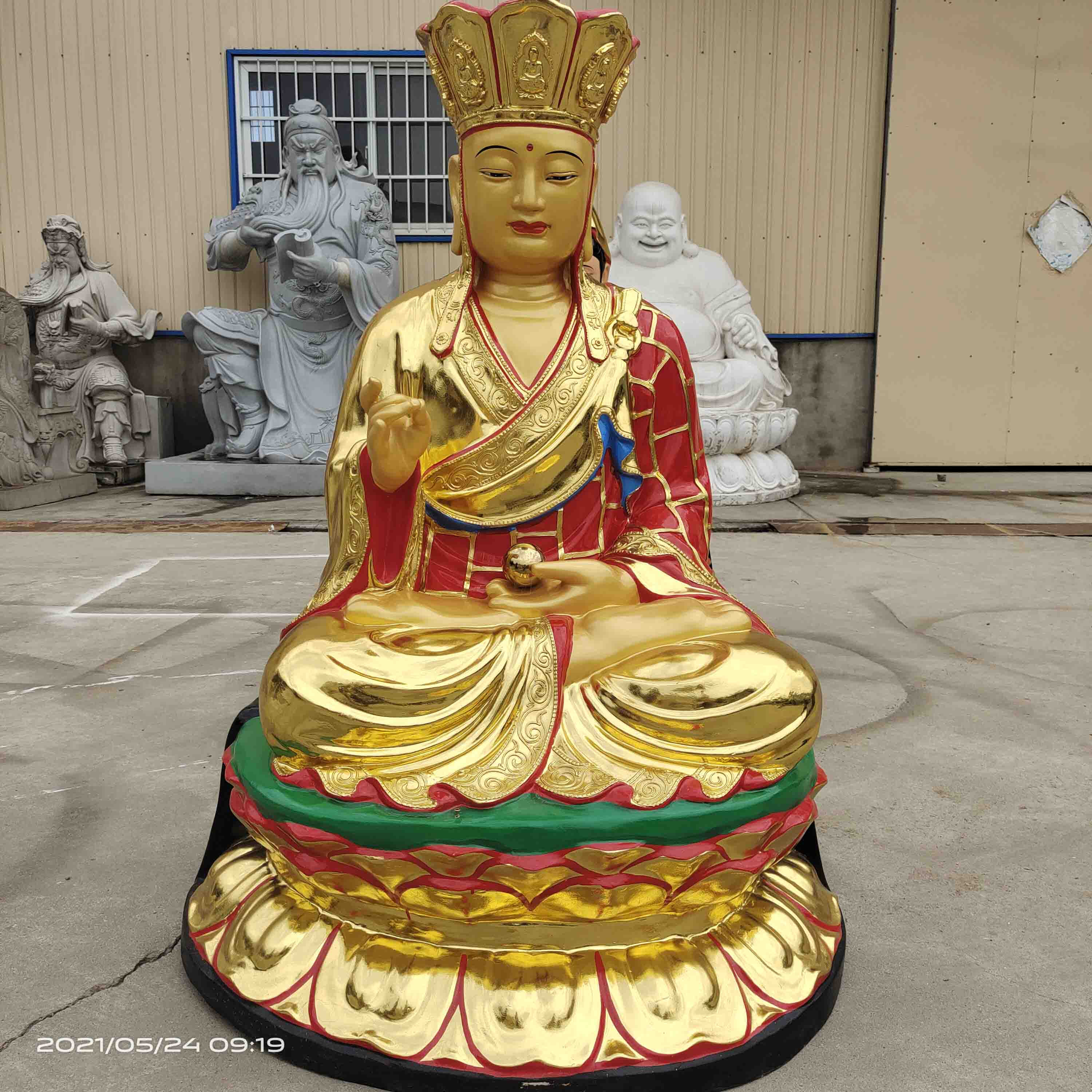 地藏王菩萨佛像制作 1.3米闵公道明护法像