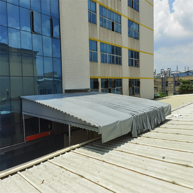厂房推拉蓬 移动式遮阳篷 可定制