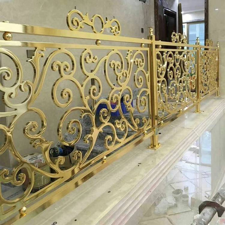 室内装饰艺术引入新意安装艺术金属铝K金钛金楼梯扶手