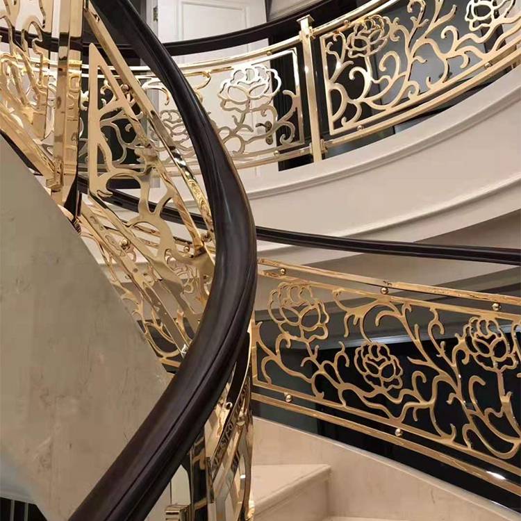 太 原中式简约铝板金属楼梯扶手 室内装饰详细介绍