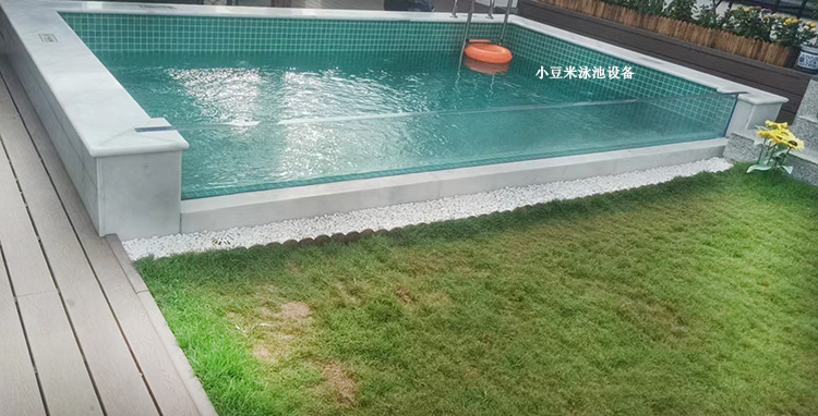 酒店别墅亚克力透明泳池 无边际空中泳池可悬空