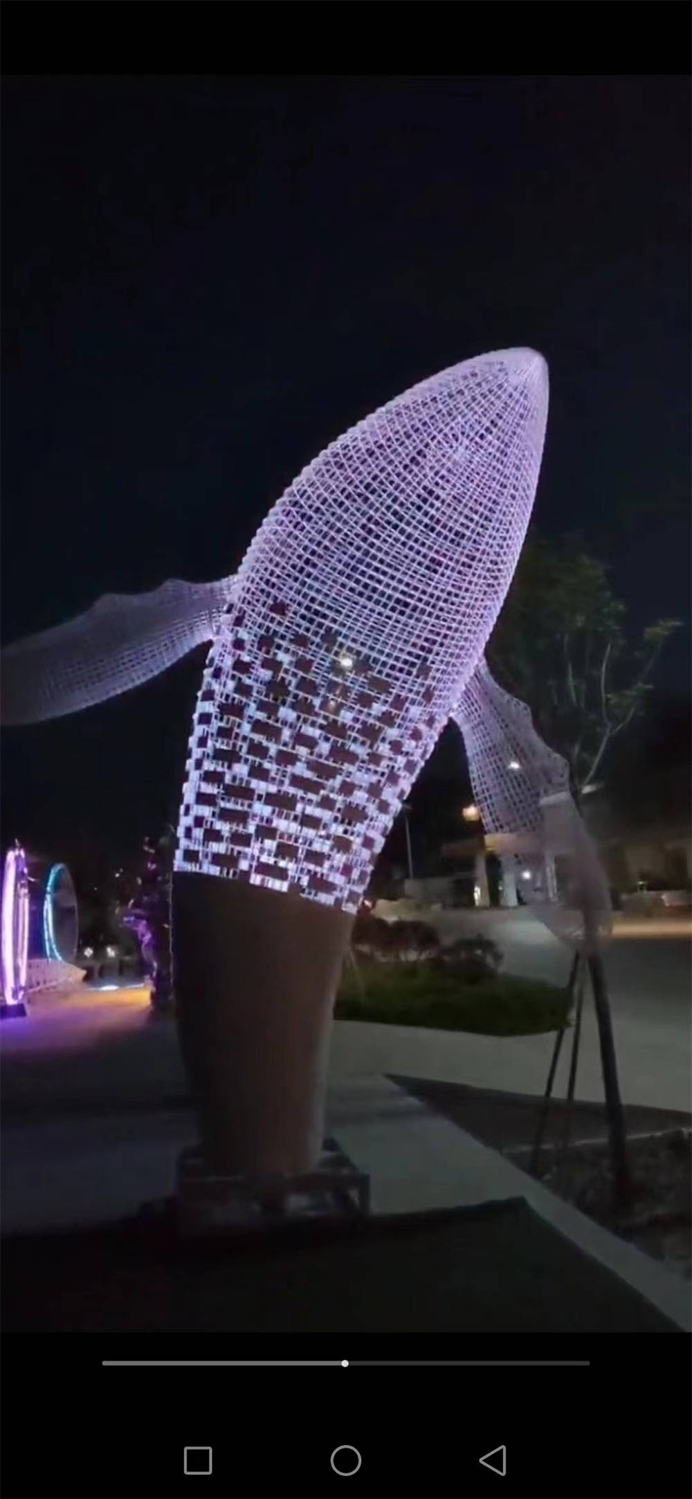 大型镂空鲸鱼雕塑不锈钢镂空鲸鱼雕塑