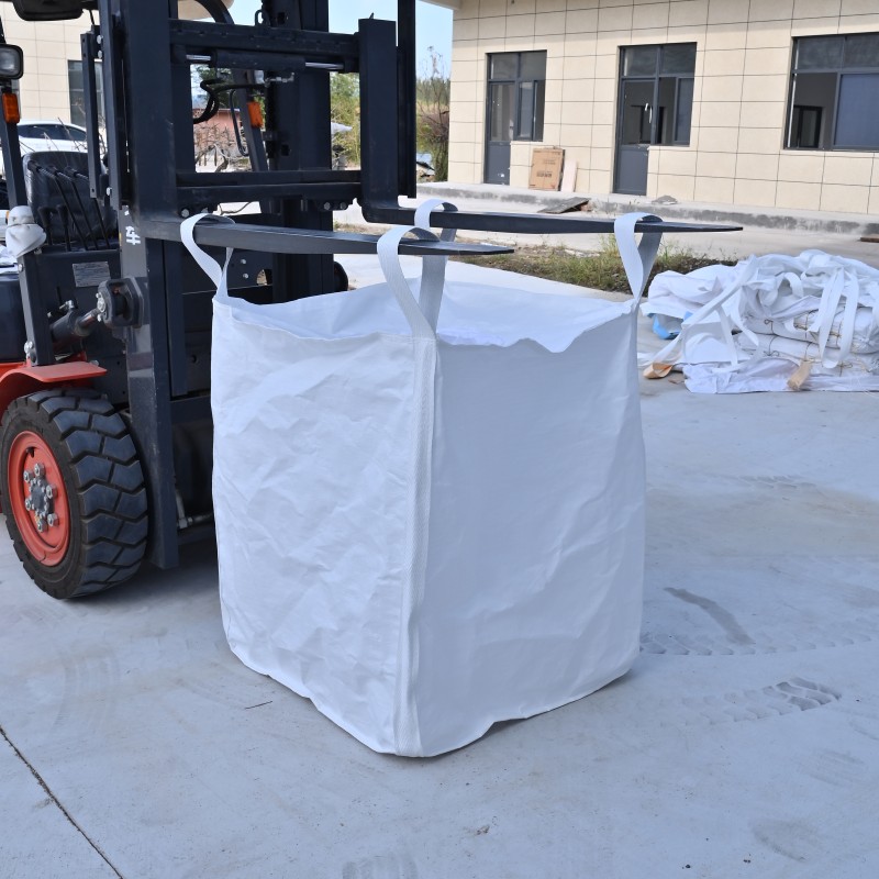 定制全新吨袋一体袋 工业盐吨包编织袋 化肥集装袋1吨四吊环吨包