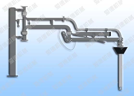 平臺上裝鶴管流體裝卸臂