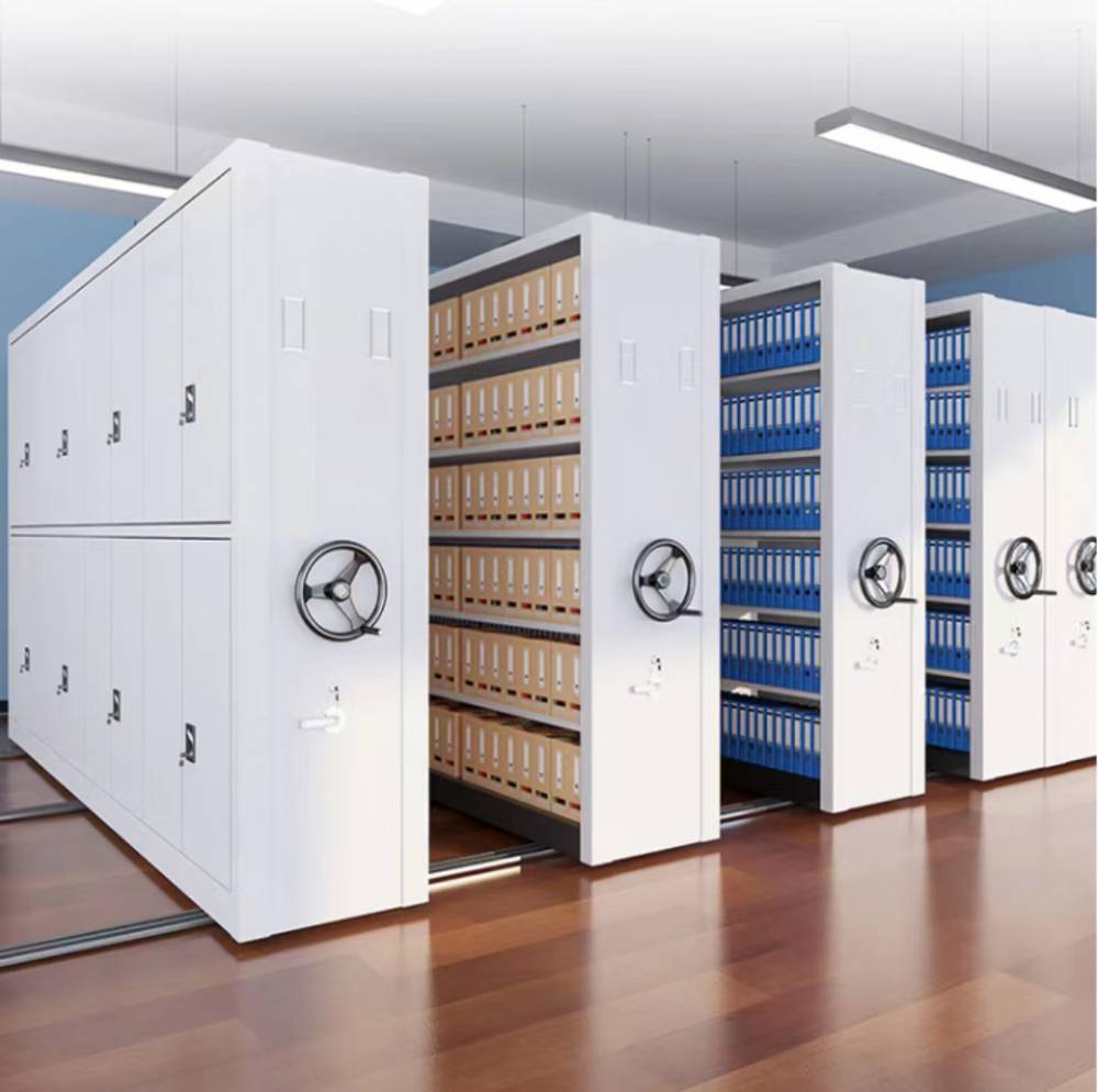 学校研究院档案室密集架 手动可移动密集柜 人事资料文件柜