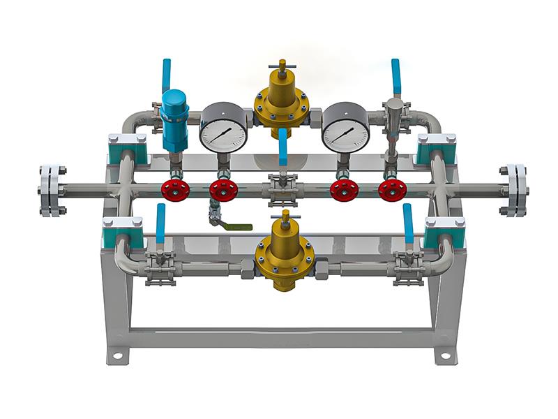 氢气减压阀组 控制设备 铜汇流排