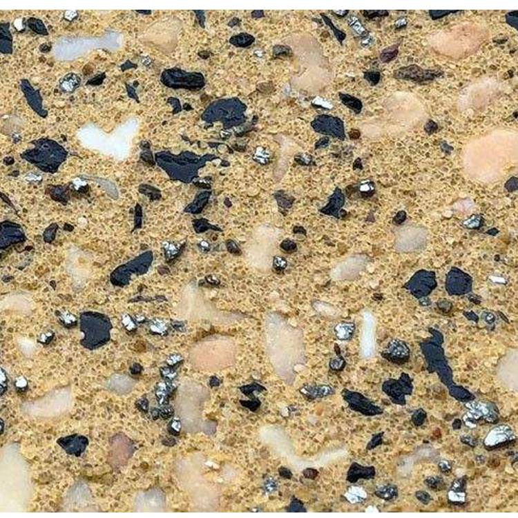 武汉海洋砾石聚合物石地坪厂家提供专业施工方案及在线技术指导