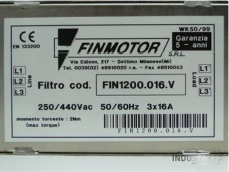 意大利FINMOTOR 直流滤波器FIN538S1.250.V