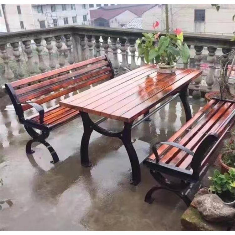 户外景观桌椅 做工精细 使用寿命长 秦皇岛公园桌椅组合