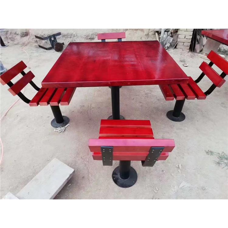 公园桌椅生产厂家 改善户外休闲环境 邯郸防腐木桌椅组合