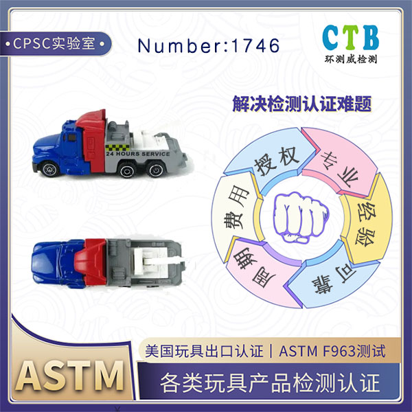 电子玩具ASTM F963检测CPSC授权机构