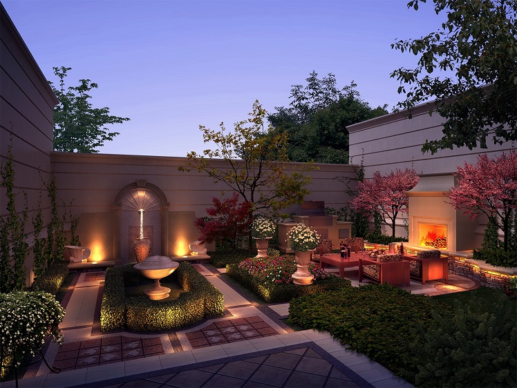 陕西西安庭院景观设计，花园景观设计，别墅庭院设计风格
