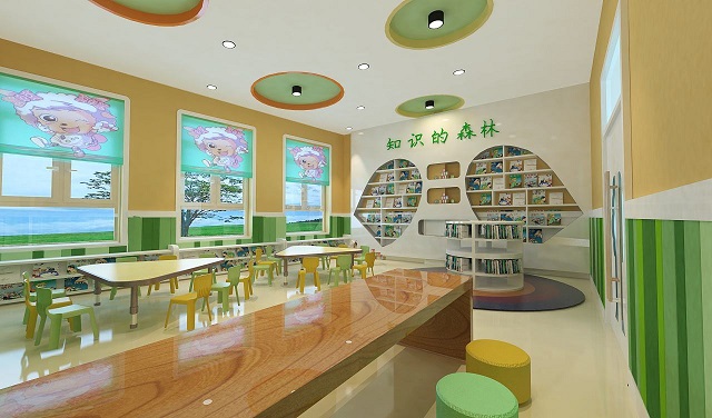 陕西西安幼儿园装修设计，幼儿空间设计，托儿所装修