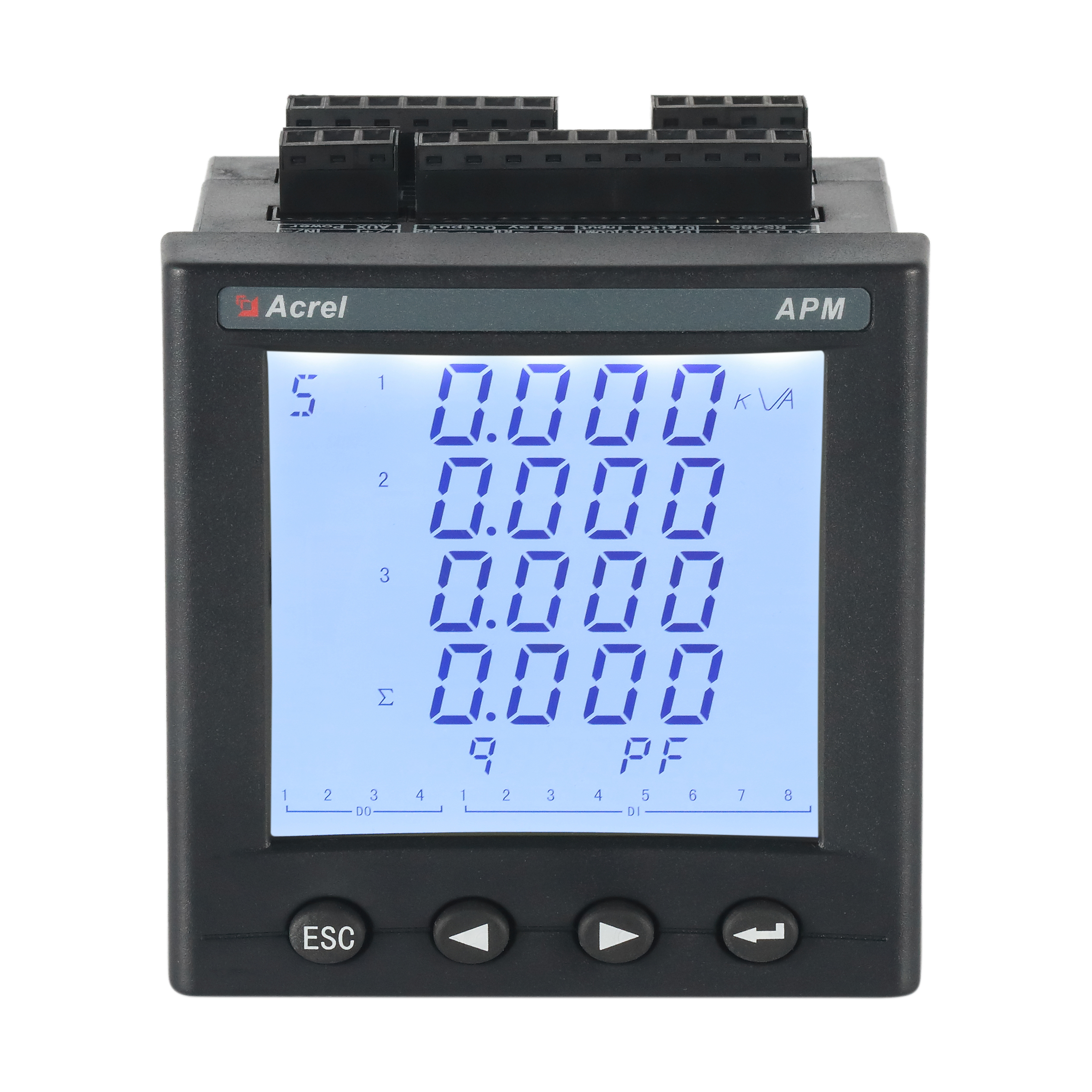 安科瑞 APM801嵌入式电力仪表 高精度全电量测量 测量精度0.2S级
