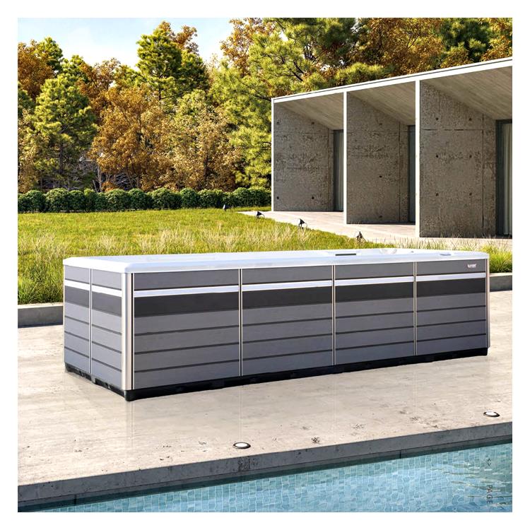 莱芜民宿庭院亚克力材质无边际泳池家庭泳池设计与安装