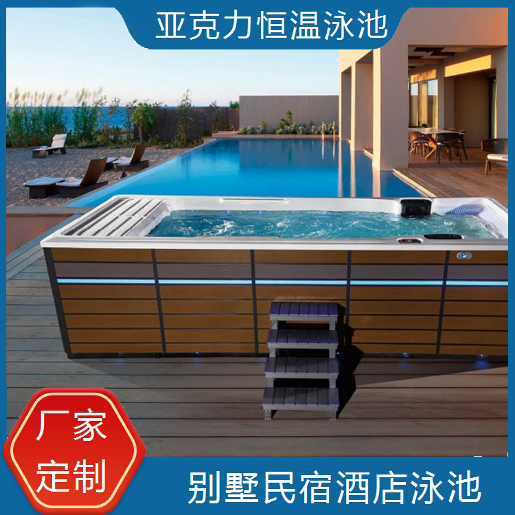枣庄别墅安装透明泳池家庭泳池设计与安装 为什么无边际泳池深受别墅业主欢迎