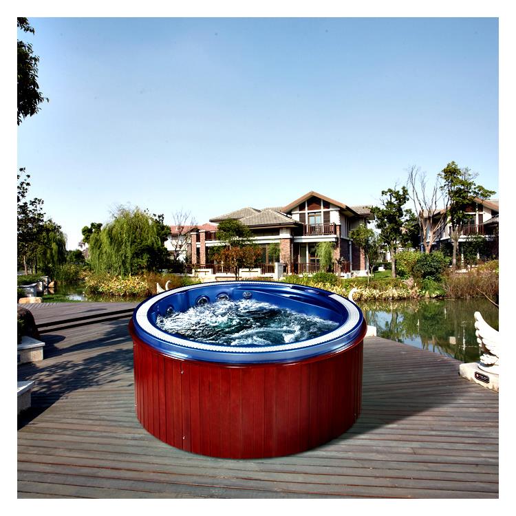 淄博民宿庭院成品泳池别墅花园泳池设计 无边际泳池亚克力一体成型