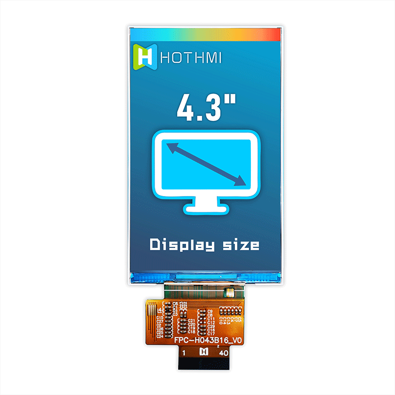 4.3寸NT35510驱动芯片TFT液晶屏480*800分辨率MCU接口彩屏