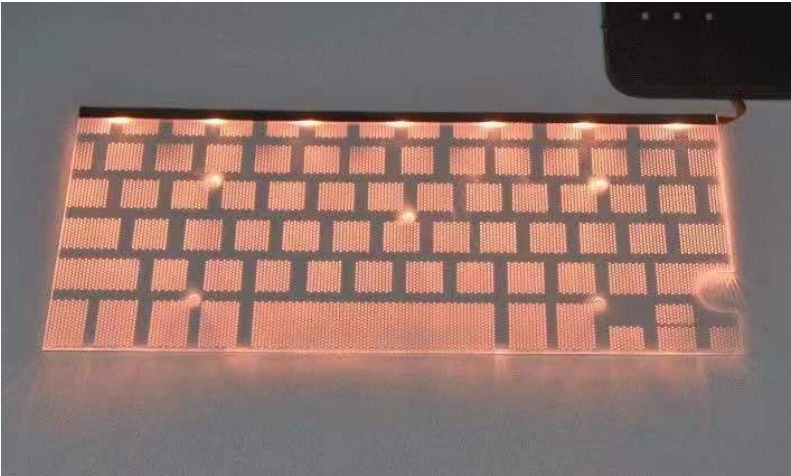 方舟键盘导光板RGB发光片背光源发光均匀