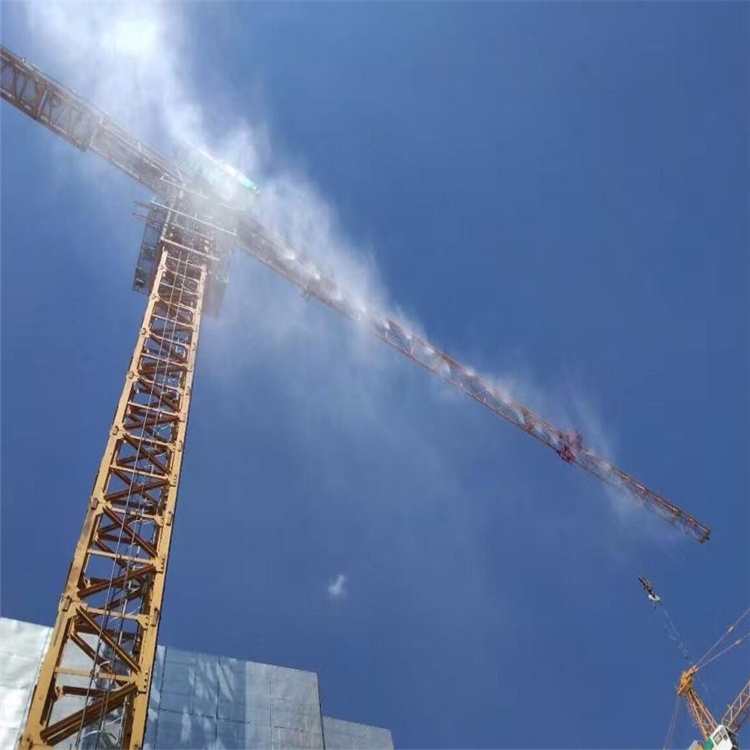 重庆工地塔机喷淋施工安装_塔吊降尘喷淋系统