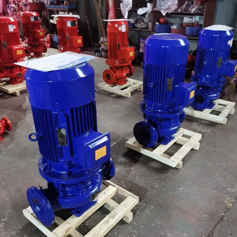 ISG立式单级管道离心泵灌溉清水泵冷热水循环泵空调冷却泵增压泵