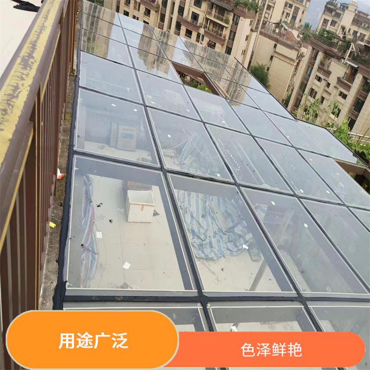 重庆南岸区 夹胶钢化玻璃棚 遮阳挡雨 结实耐用