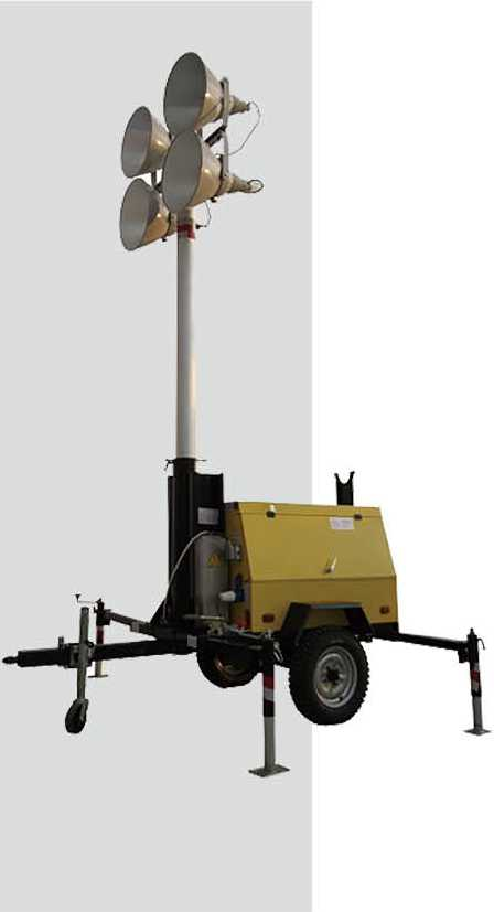 *移动照明灯塔 高杆升降工作灯 拖车式大型应急照明装置