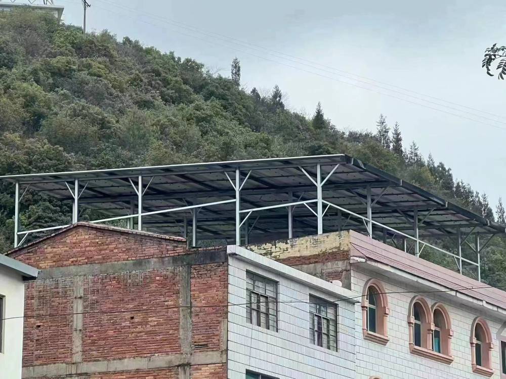 河南省户用光伏电站光伏阳光房支架锌镁铝材质保用25年