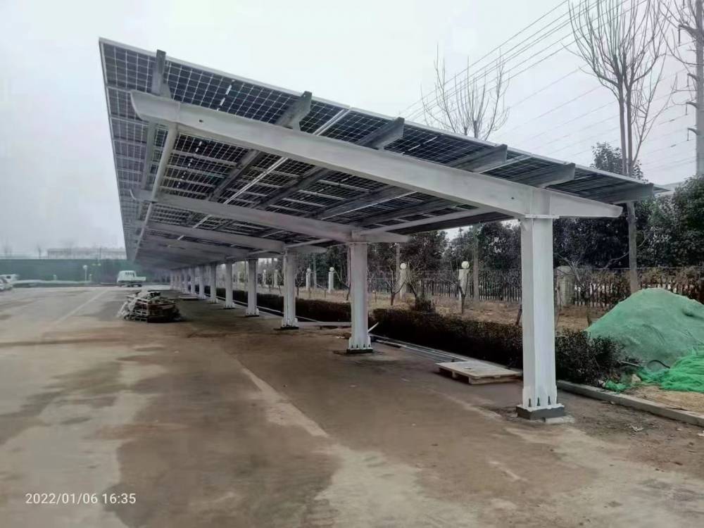 平湖安装太阳能光伏板用光伏车棚水槽设计生产