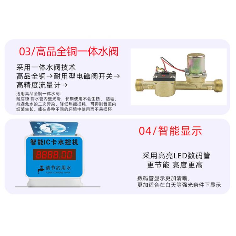 武汉公共水表厂家 分体式水控机