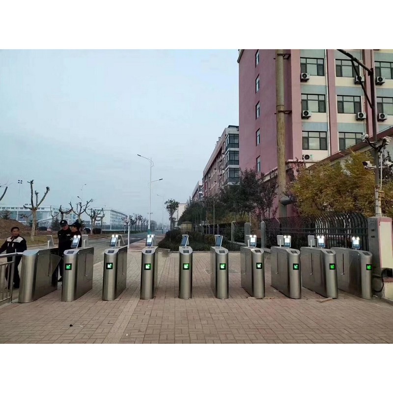 小区大门广告摆闸   自动门人脸识别   防尾随门禁闸机
