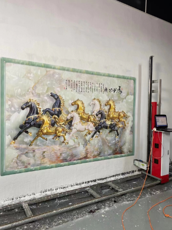 墙面彩绘机3D立体户外墙面喷绘机背景墙智能5D广告打印机设备大型