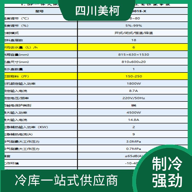 绵阳双温库造价 泸州冷藏冷冻库安装 选美柯制冷